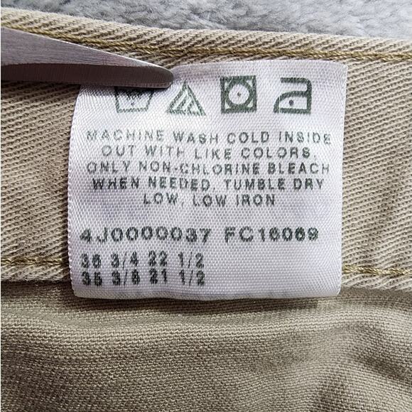 Vintage Riders Pants Womens 16P Tan Khaki High Rise Crop Capri Stretch Cotton - Picture 6 of 11